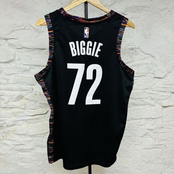 Notorious Biggie Smalls Brooklyn Nets Nike Swingman Jersey Music City Edition - Picture 1 of 7